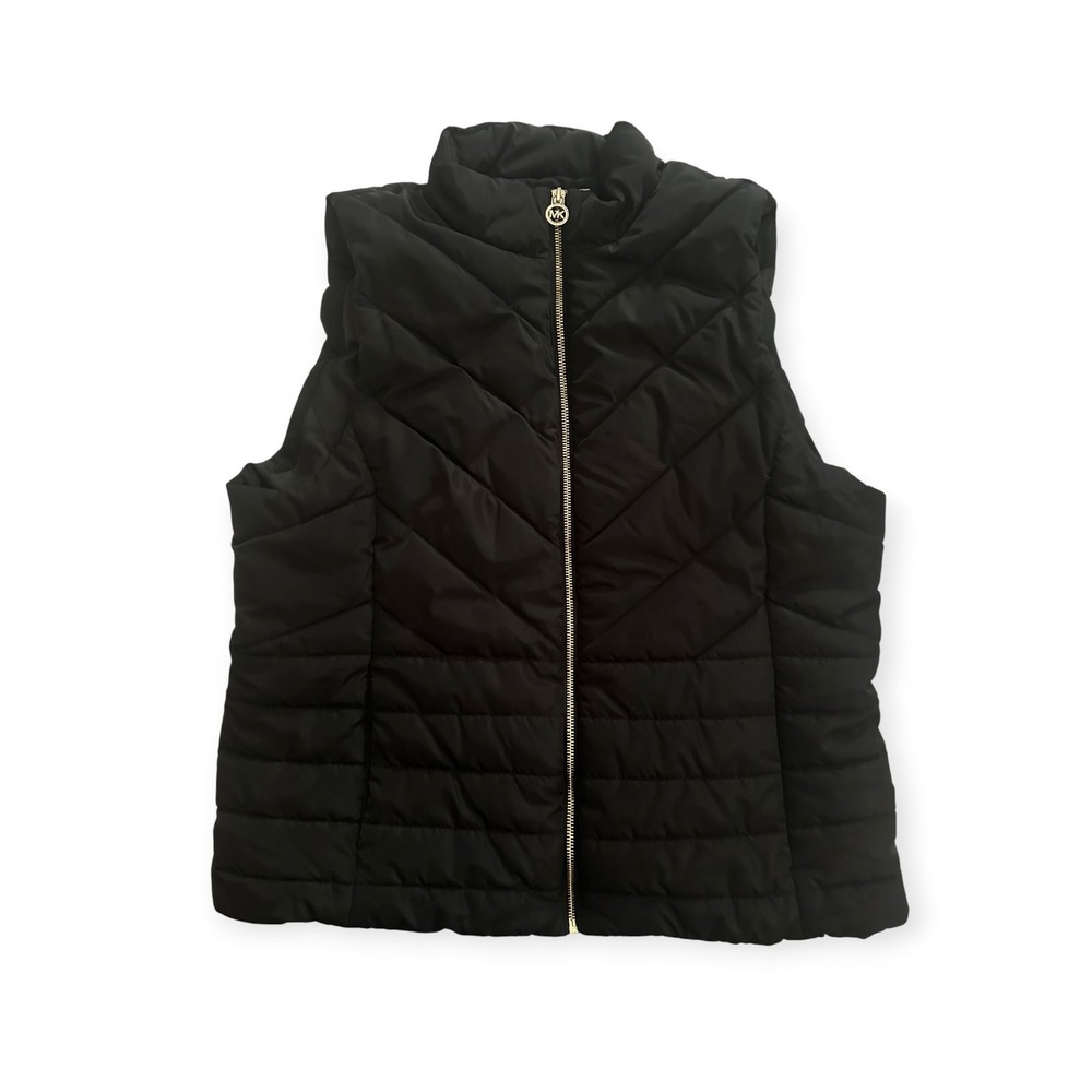 Michael Kors Puffer Vest Black Excellent XL Women